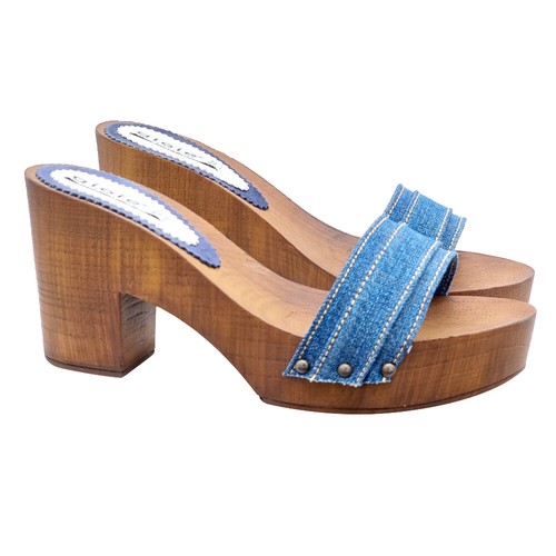 Mules fait main jean - mules,