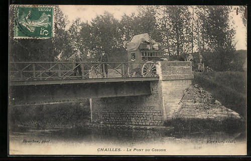 Cpa chailles pont du - chailles,, le