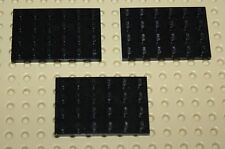 Lego Star Wars 3 Black Plates 4x6 ref 3032 sets 8017 10143 7171 7784 4866 7498