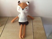 Doudou Poupée Renard jupe VERTBAUDET 