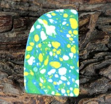 Pierre précieuse fantaisie naturelle Arizona multicolore turquoise 24,45 cara...