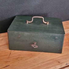 Coffre Fort Portable En Acier, Caisse Ancienne En Métal, Boîte Coffret Vintage. 