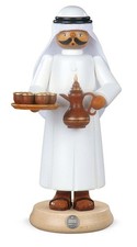Figurine À Fumée Grand Arabe Avec Une Théière Fumante (LxH): 14x27cm