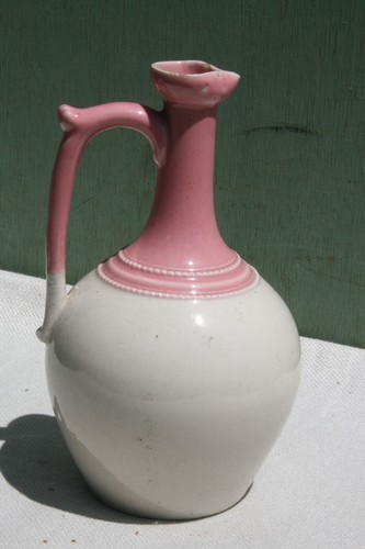 Aiguière faience rose - aiguière,