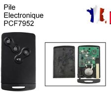 Carte, clé Vierge Transpondeur Pcf7952 + Pile pour Laguna 3, Megane 3, Scenic 3