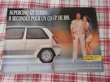 publicité double page automobile renault supercinq GT turbo