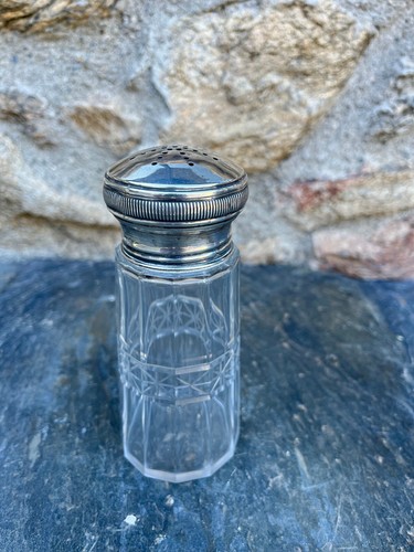 Sucrier argent massif verre - et,