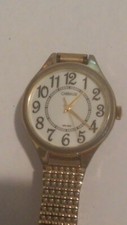 Carriage wristwatch with - , white