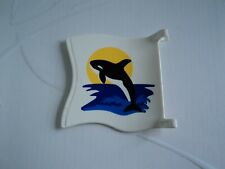 PLAYMOBIL vintage city zoo parc animalier drapeau orque du set 3865 de 1996