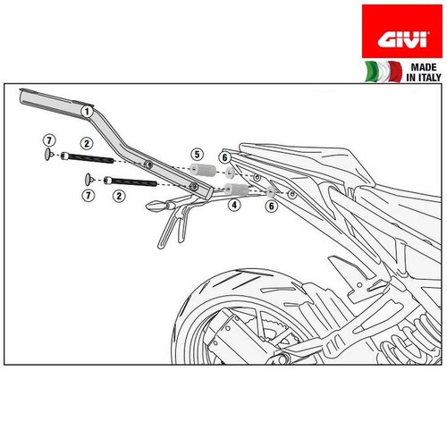 Givi 7707fz porte - givi, porte-bagages