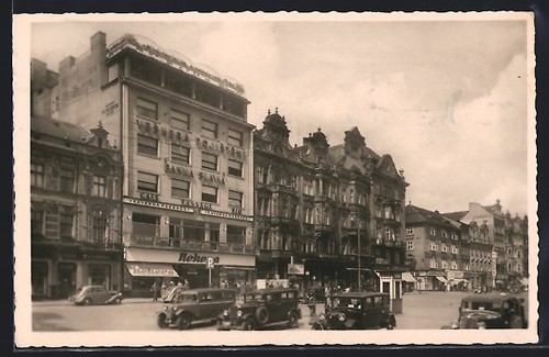 Plzeň vue sur rue avec - vue,