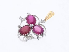 Pendentif ancien diamants