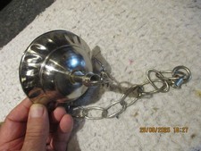 Ancienne Chaine pour Ancien Lustre Accessoire de lustrerie en Tôle Métal Argenté