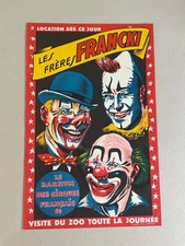 Affiche originale cirque les frères FRANCKI 1959 , ANTIQUE CIRCUS POSTER