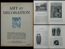 ART ET DECORATION FEVRIER 1927 CLAUDE MONET, JEAN-CHARLES MOREUX, RENE BUTHAUD