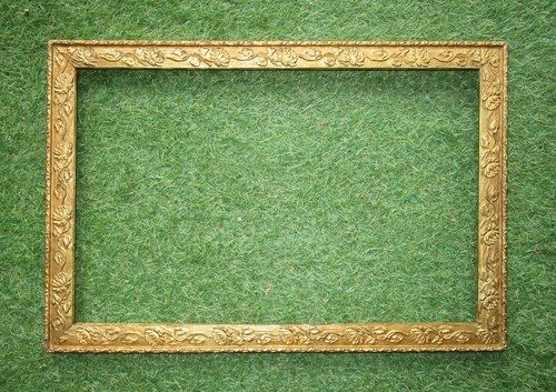 Ancien cadre art nouveau bois - ancien,