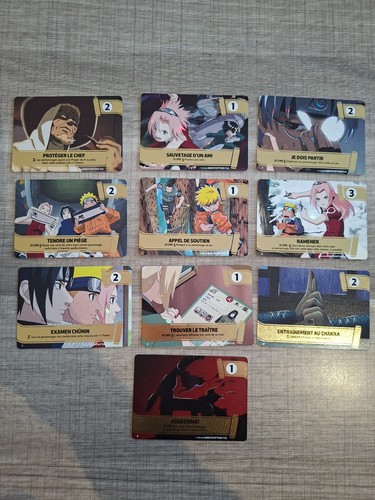 Lot cartes missions naruto - lot,