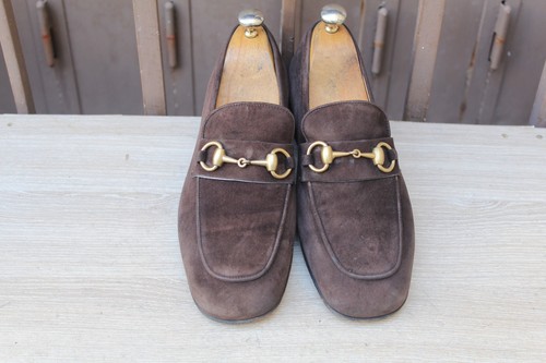 Mocassin gucci daim super - mocassin, 38,5