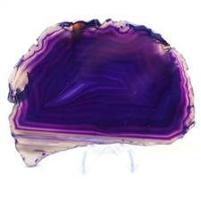 Tranche d'Agate Violette 