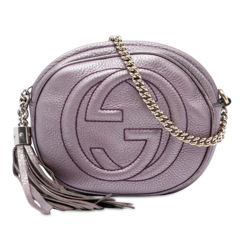 Gucci métallisé pebbled soho - pebbled,