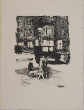 Pierre BONNARD : Tableaux de Paris, La rue, Lithographie Signée