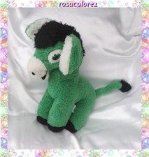 Doudou Peluche Ane Vert Metal
