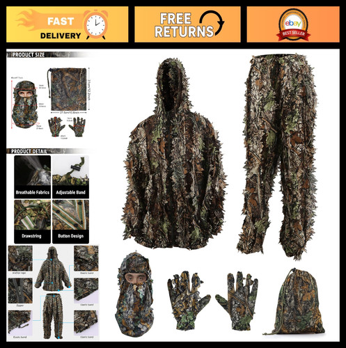 Leaf camouflage ghillie - 3d,