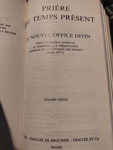 Livre prières temps - du,