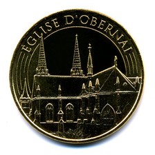 67 OBERNAI Eglise 2, Vue arrière, 2016, Monnaie de Paris