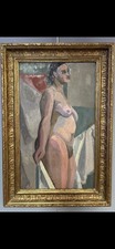 tableau ancien huile d’une femme nue …