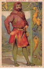 Chromos -COR10860 - Chocolat Guérin-Boutron- Les costumes- Antiquité & moyen