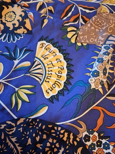 Foulard hermes fleurs - hermes, et