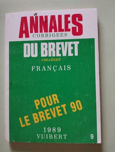 Annales corrigées brevet - annales, du