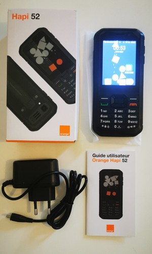 Téléphone portable orange - téléphone,