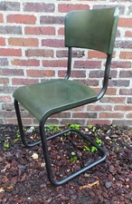 Chaise moderniste 1930 Rene HERBST couleur vert bronze