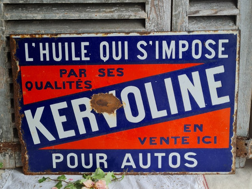 Ancienne plaque emaillee - ancienne,