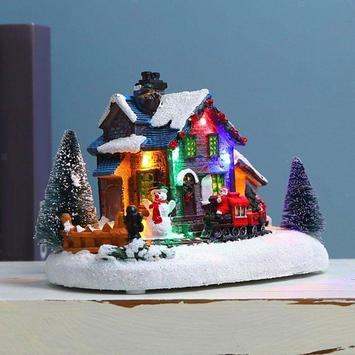 Maison noël village led - de,