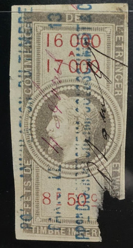 Timbre fiscaux napoleon 50 - timbre,