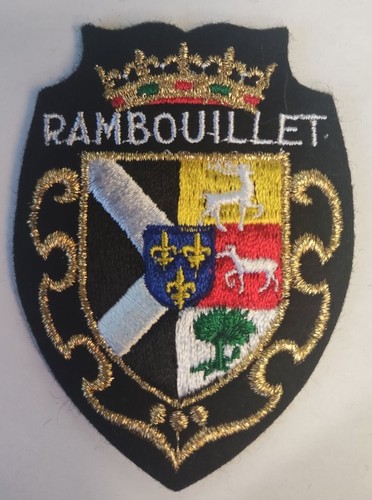 Ecusson brode rambouillet - rambouillet, "