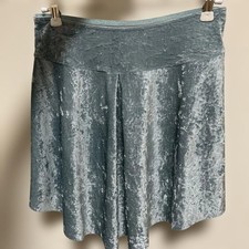 Jupe justaucorps de ballet YUMIKO Isabelle velours écrasé bleu glace M