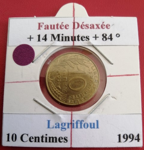 Monnaie fautée désaxée - , 10