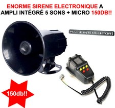 ENOOOORME 145db! 100W SIRENE