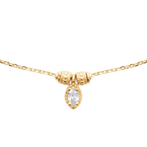 Collier pendentif zirconium