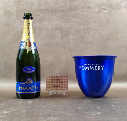 Seau champagne pommery - seau, bleu