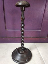 ​🎩 Annonce : Rare porte-chapeau ancien en bois tourné torsadé (Solomonic) 🍒