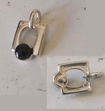 Pendentif Pierre Lang boule noire