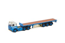 WSI, SCANIA 141 6x4 avec plateau 3 Essieux ECONOFREIGHY, échelle 1/50, WSI01-...
