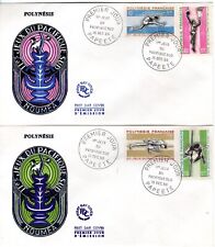 42/45- POLYNESIE  FDC  2   ENVELOPPE 1er JOUR    II°  JEUX DU PACFIQUE SUD