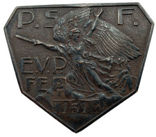 F14/10/25 (REF29849) Belle plaque PSF numérotée ligue french medal