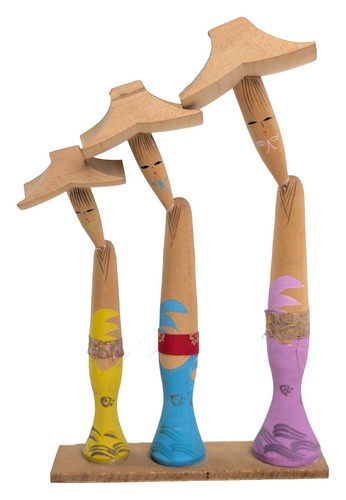 Colorful creative kokeshi - colorful,